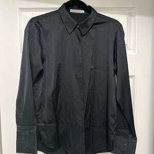 Abercrombie & Fitch Black Button Down Shirt
